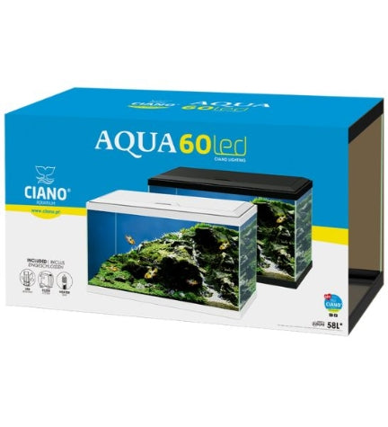 [400713-2] Ciano Aqua 60 Aquarium with White LED Light 60x30x33.5cm