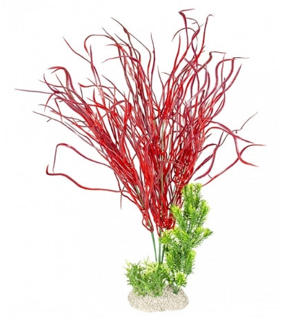 [407528-2] Aqua D'Ella Plant XL Lily Grass Aquarium Décor - RED/50CM