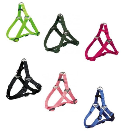 [201075-10] Trixie Premium One Touch Black Harness for Dogs XS-S