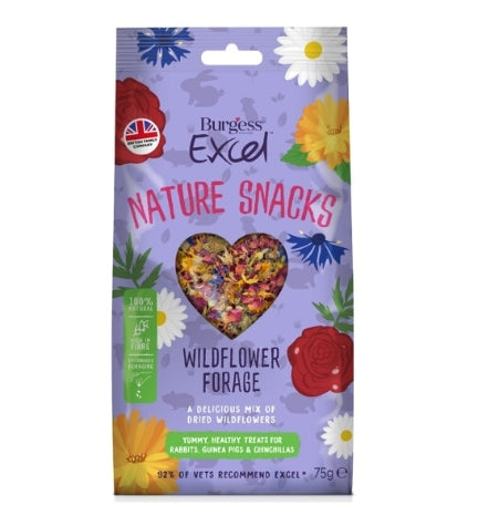 [102595-1] Burgess Excel Wildflower Forage Small Pet Treats - 75G