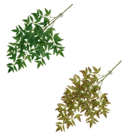 [205391-1] Terra D'Ella Hanging Plant Nandina - GREEN/65X35X1.5CM
