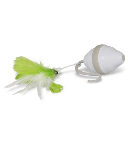 [205813-1] ebi Speedy Mouse Electronic Cat Toy - WHITE/13X12x6CM