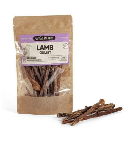 [103061-1] Wild Balance Natural Snack Lamb Gullet for Dogs - 50G