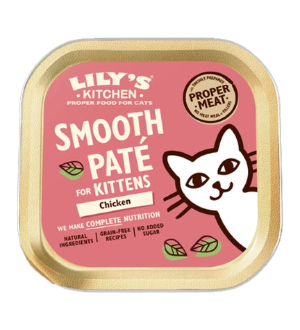 [101195-1] Lily's Kitchen Chicken Paté Kitten Wet Food - 85G