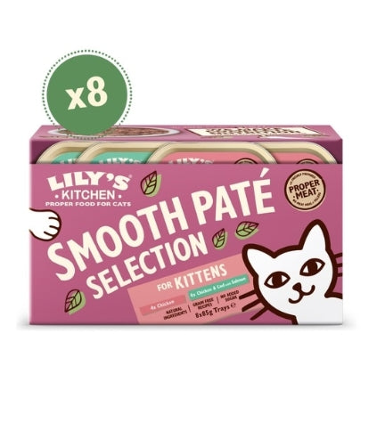 [102736-1] Lily's Kitchen Pate for Kittens Multipack Wet Cat Food - 8X85G