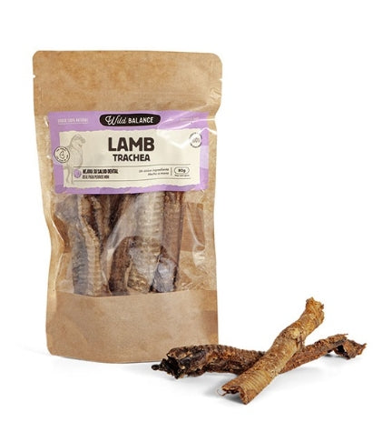 [103062-1] Wild Balance Natural Snack Lamb Trachea for Dogs - 80G