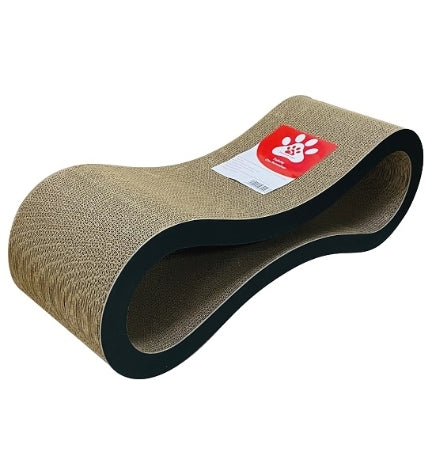 [202128-1] Thunder Paws Felicity Cardboard Cat Scratcher - 86X27X28CM