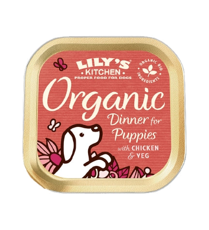 [101186-1] Lily's Kitchen Organic Dinner Wet Puppy Food - 150G
