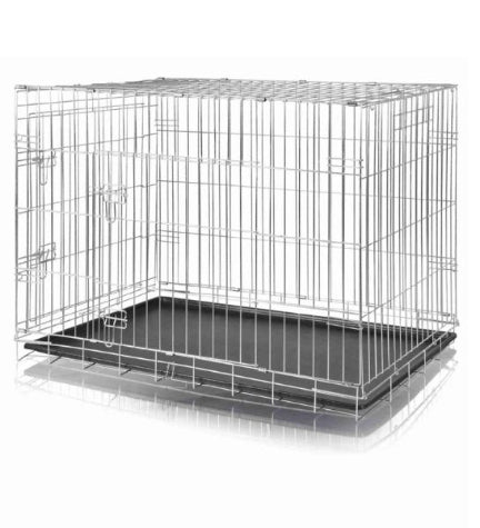 [200668-5] Trixie Galvanized 2 Door Wire Crate for Dogs & Cats 116x86x77cm