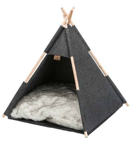 [204005-1] Trixie Tipi Cave Felt for Cats - ANTHRACITE/55X65X55CM