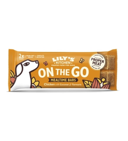 [102800-1] Lily's Kitchen Chicken on the Go Bars for Dogs - 40G