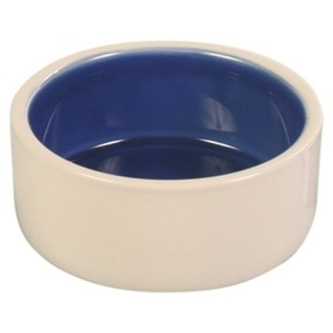 [200751-2] Trixie Ceramic Cream with Blue Dog Bowl - 2.1L