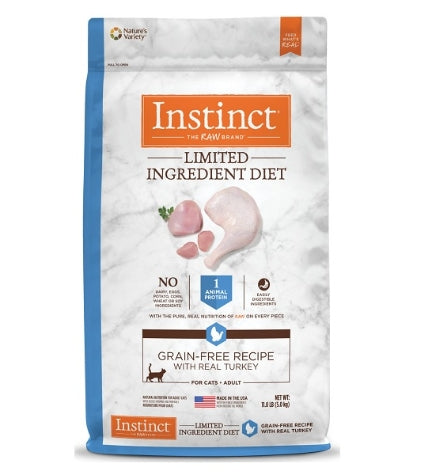 [103120-1] Instinct Limited Ingredient Diet Grain Free Turkey Cat Dry Food - 11LB
