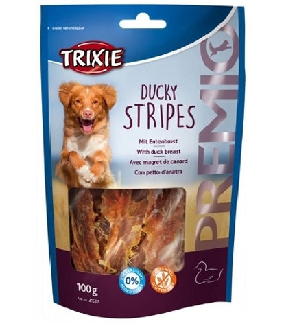 [100981-1] Trixie Premio Ducky Stripes Dog Treats - 100G
