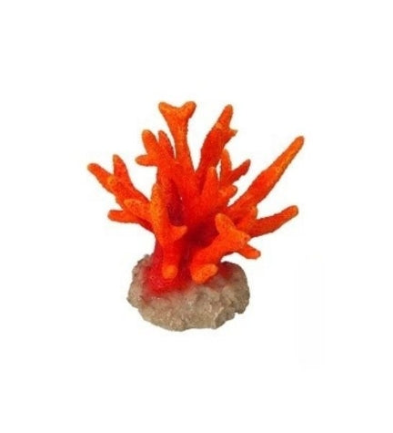 [400533-1] Aqua D'Ella Coral Seriatopora Orange for Aquariums 8.5x8.5x9cm