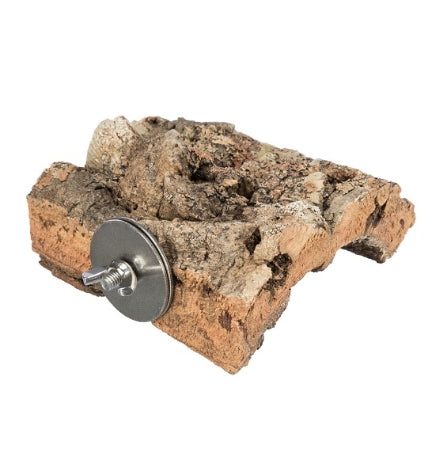 [205659-1] Trixie Landing Area with Screw Attachment for Birds - BROWN/8X12CM