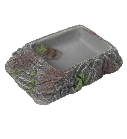 [205396-1] Terra D'Ella Water Dish - ANTHRACITE/9X6X2.1CM