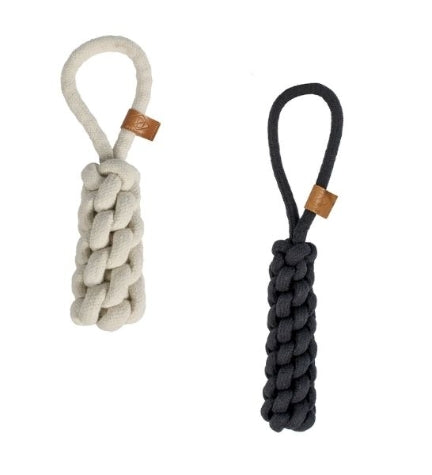 [201874-3] D&D Home Kurt Braded Cone Plush Dog Toy - BLACK/36CM