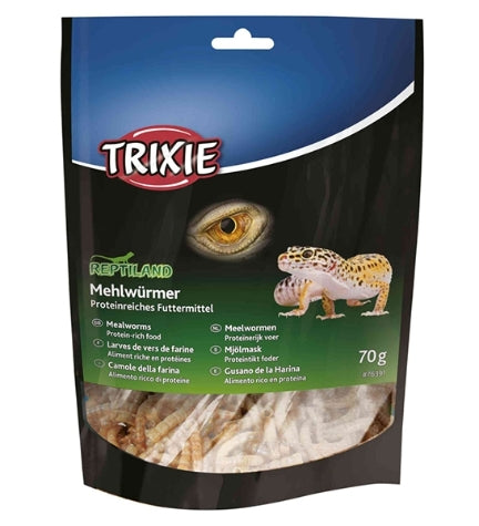 [101067-1] Trixie Dried Mealworms for Reptiles - 70G
