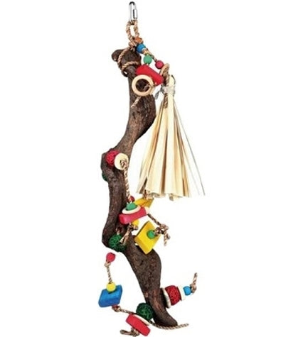 [201049-1] Trixie Natural Toy Branch for Birds 56cm
