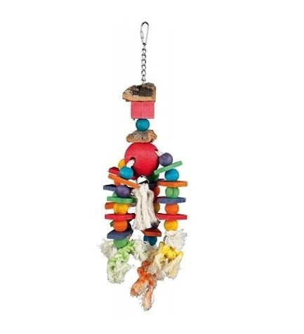 [201201-1] Trixie Wooden Octopus Toy for Birds 35cm