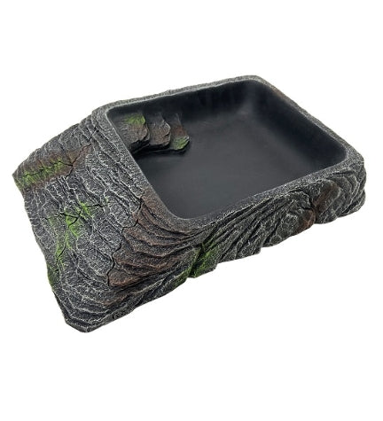 [205396-2] Terra D'Ella Water Dish - ANTHRACITE/11X8X2.8CM
