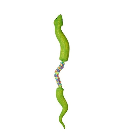 [205549-1] Companion Fun Snake Dog Toy - GREEN/55CM