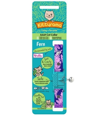[205966-1] Kittyrama Botanical Fern Cat Collar 19.5-26.5CM