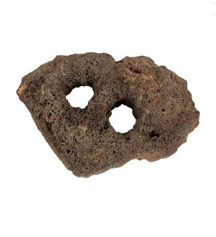 [400378-1] AkvaStabil Carved Lava Rock with 2 Holes 