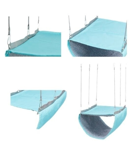 [204713-4] Trixie Hammock w/ 2 Storeys for Small Pets - BLUE/22X15X30CM