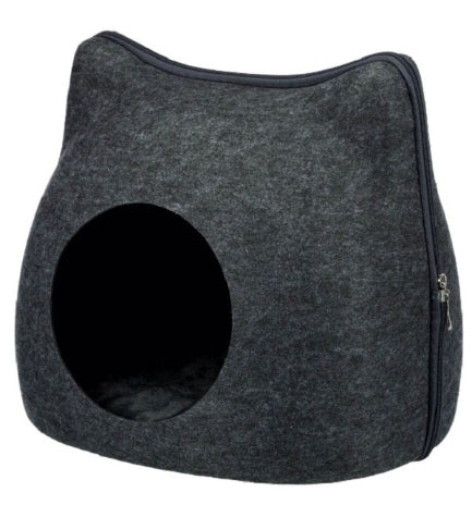 [201519-1] Trixie Cat Face Felt Cat Cave - 38X35X37CM