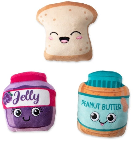 [206139-1] PetShop by Fringe Studio Sticky Situation 3pcs Small Dog Toy Set - 4X3.5