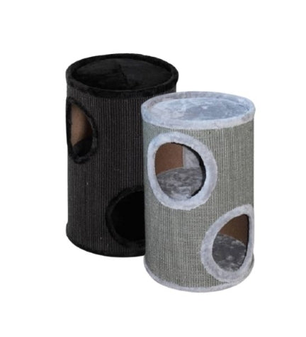 [201890-2] ebi Trend Cat Dome Everlast Tower Level 2 Cat Scratcher - GREY/37X37X56CM