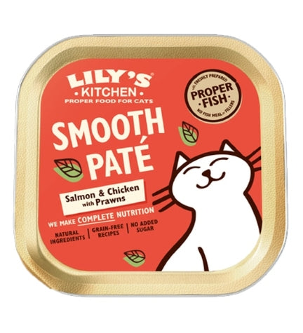 [101196-1] Lily's Kitchen Salmon & Chicken Paté Wet Cat Food - 85G