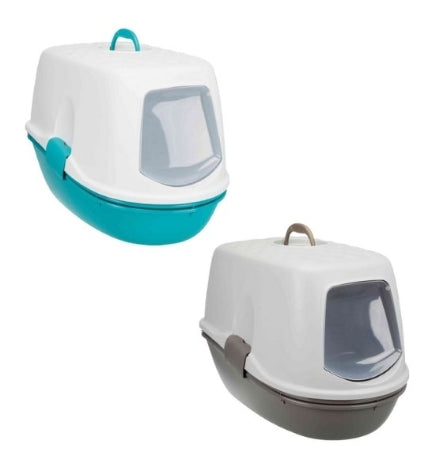 [201308-2] Trixie Hooded Berto Threepart Cat Litter Tray - TAUPE/39X42X59CM