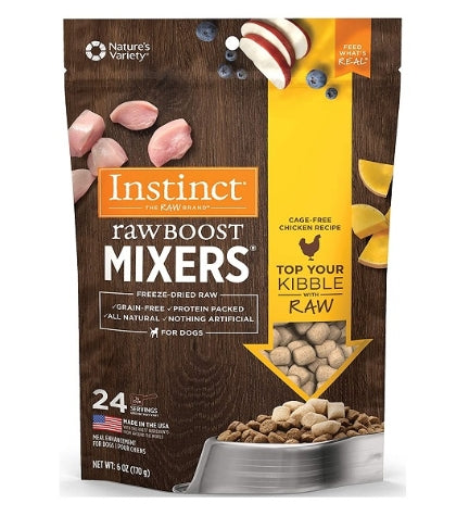 [103097-2] Instinct Raw Boost Mixers Chicken Freeze Dried Dog Food Topper 14oz