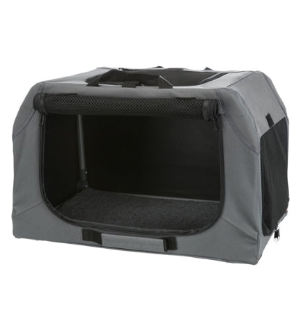 [203928-3] Trixie Easy Sift Mobile Kennel for Dogs GREY/M-L