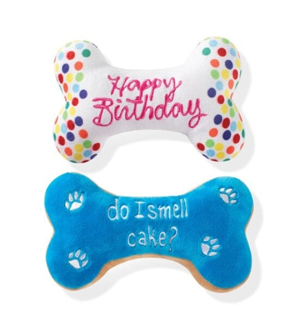 [204597-1] PetShop by Fringe Studio Birthday Bone Cookies Dog Toy