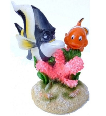 [400547-1] Aqua D'Ella Clown Fish 3 Decoration for Aquariums 9.2x7.8x10cm