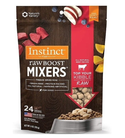 [103095-2] Instinct Raw Boost Mixers Beef Freeze Dried Dog Food Topper 14oz