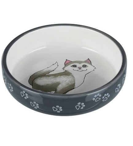 [201378-1] Trixie Ceramic Cat Bowl for Short-Nosed Breeds - 300ML