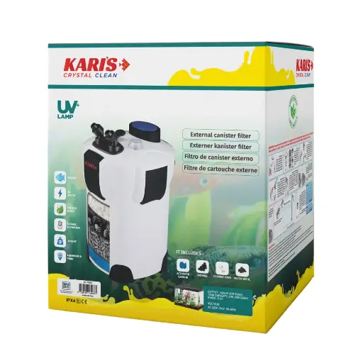 [KS-13563] Karis Crystal Clean External Canister Filter UV+ Lamp[Max Output - 1400L/H] 