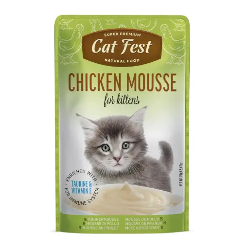 [79218954] Cat Fest Chicken Mousse For Kittens 70gm