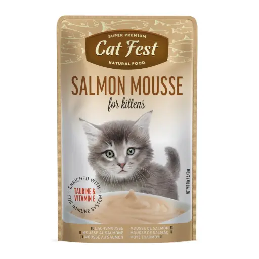 [79218985] Cat Fest Salmon Mousse For Kittens 70gm