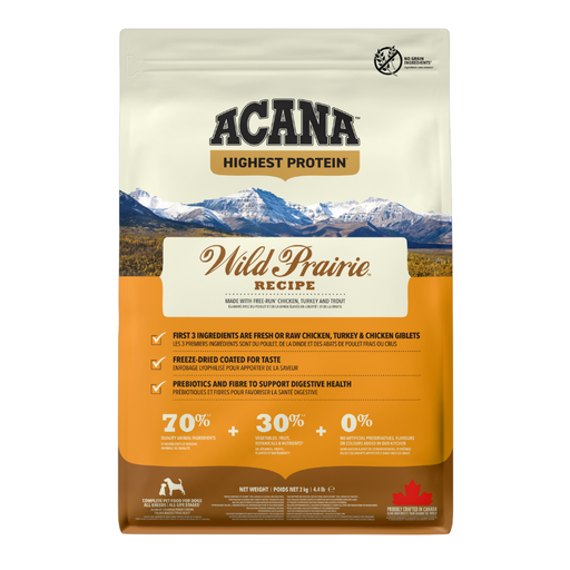 [106549-1] Acana Highest Protein Wild Prairie Recipe Dry Dog Food 2kg