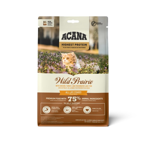 [106545-1] Acana Highest Protein Wild Prairie Recipe Dry Cat Food - 340G