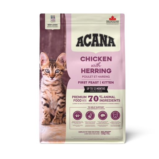 [106541-2] Acana First Feast Chicken with Herring Kitten Dry Food - 1.8KG
