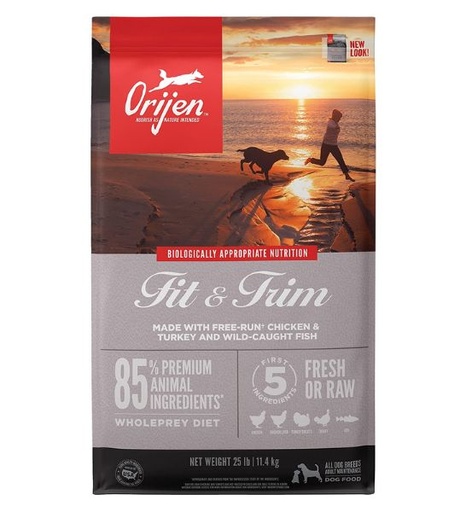 [100227-3] Orijen Fit & Trim Adult Dry Dog Food - 6KG
