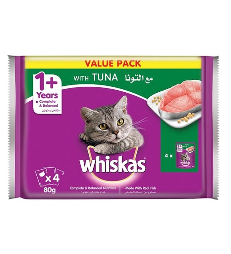 [102465-1] Whiskas Tuna Wet Cat Food - TUNA/4X80G
