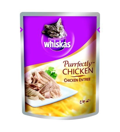 [101341-1] Whiskas Purrfectly Chicken Entrée Wet Cat Food - 85G
